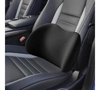 Car Lumbar Support Pillow and Car Neck Pillow Kit for Benz GLC Coupé C254 GLC260 300, Ergonomic Headrest & Lumbar Cushion for Neck Back Pain Relief,Black-Lumbar Cushion
