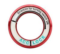 Car Luminous Ignition Key Switch Cover Trim for Aveo (Red)