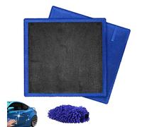 Car Magic Clay Towel 12"x12", Clay Bar Towel, Clay Towel Auto Detailing, Adhesive Bar Towel, Fine Grade Microfiber Car Clay Bar Towel Home Cleaning, Chamois Towel for Car (2pcs)
