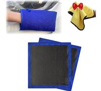 Car Magic Clay Towel, Drying Cleaning Decontamination Towel, Fine Grade Microfiber Car Clay Bar Towel, 12''X12'' Clay Towel for Car Detailing (2pcs)