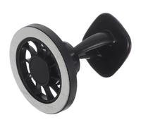 Car Magnetic Phone Mount Adjustable 360 Rotatable Dashboard Holder | Abs and Magnet Build, Quick Attachment with Flexible Adhesive Design, Black Profile for Car Use