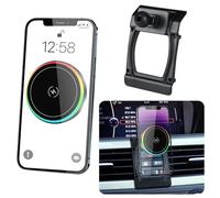 Car Magnetic Phone Mount for BMW 3 Series 2005-2012 E90 E91 E92 E93 323 325i 328i 330i 335i 335d 328xi 335xi 325ci 330xi Auto Interior Accessories Best Cellphone Holder Fast 15W Wireless Charger Stand