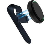 Car Magnetic Visor Mount - Sturdy Sun Visor Sunglasses Holder with Strong Magnet | Premium puLeather Lightweight and Portable Clip, Compatible with Most Vehicles, Convenient Hands-Free Eyewear