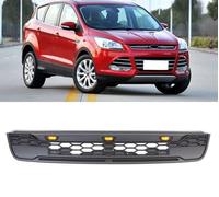 Car Main Front Grille Radiator Grill Compatible for Ford Kuga 2013 2014 2015, Modified Front Racing Grills With 4 Letters LED ABS Grill Mesh Raptor Grille Mask Trims Cover Fit