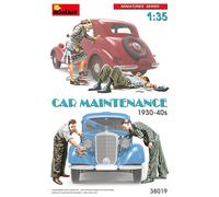 Car Maintenance 1930-40S 1:35 Figure Plastic Model Kit MINIART