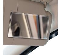 Car Makeup Mirror - Stainless Steel Mirror Construction, Shatterproof Safety Design, Ultra-Thin Space-Saving Structure, Scratch-Resistant Finish | Size 150x80mm & 110x65mm Suitable for Sun V