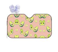 Car Many Avocado Images Print Windshield Sunshade,Foldable Reflective Uv Heat Shield,Universal Fit,Keeps Interior Cool