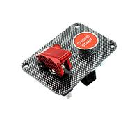 Car Marine Boat RV Start Push Button + Toggle Switch with Red Cover Panel