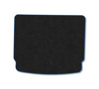 Car Mat Co Carpet Boot Liner Compatible With Porsche Cayenne (2010-2018) Blue Trim Carpet Tailored Fit 550Gsm Protector Boot Mat Anti-Slip