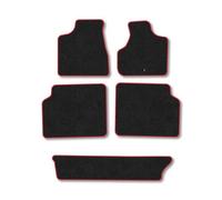 Car Mat Co Chrysler Grand Voyager (2001-2008) Premium Car Mats Tufted-Pile Carpet Red Trim Tailored Fit Car Accessories Durable Set