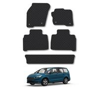 Car Mat Co Ford Galaxy (2015+) (7 Seat) Rubber Car Mats Heavy-Duty Tailored Fit With Clips