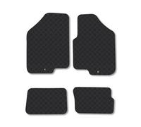 Car Mat Co Kia Soul (2008-2011) Rubber Car Mats Heavy-Duty Tailored Fit With Clips