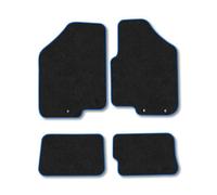 Car Mat Co Kia Soul (2011-2014) Premium Car Mats Tufted-Pile Carpet Blue Trim Tailored Fit Car Accessories Durable Set