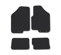 Car Mat Co Kia Soul (2011-2014) Rubber Car Mats Heavy-Duty Tailored Fit With Clips