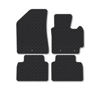 Car Mat Co Kia Soul (2014-2020) Rubber Car Mats Heavy-Duty Tailored Fit With Clips