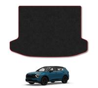 Car Mat Co Kia Sportage (Hybrid) (Upper Boot - With Subwoofer) (2021+) Boot Liner Tailored Protector Anti-Slip Pet Friendly Carpet Red Trim