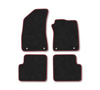 Car Mat Co Mg Zs (2017-2022) (Auto) 30Cm Space Between Floor Fixings Car Mats Tailored Fit Red Trim Accessory Carpet Floor Mats Anti-Slip