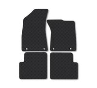 Car Mat Co Mg Zs (2022-2024) (Manual) 29.2Cm Space Between Floor Fixings Heavy-Duty Rubber Car Mats Tailored 5mm Thick Waterproof Non-Slip
