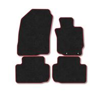 Car Mat Co Mitsubishi Eclipse (2017+) (Manual) Premium Car Mats Tufted-Pile Carpet Red Trim Tailored Fit Car Accessories Durable Set
