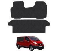 Car Mat Co Vauxhall Vivaro (2001-2014) (Crew Cab) Van Mats Tailored Fit Easy-Clean Car Accessories Durable