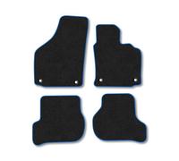Car Mat Co Vw Golf Mk5 2007-2008 (Round Clip) Car Mats Blue Trim Carpet Tailored