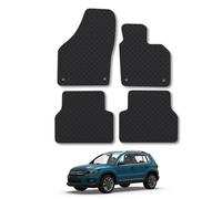Car Mat Co Vw Tiguan (2007-2016) Rubber Car Mats Heavy-Duty Tailored Fit With Clips