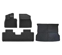 Car Mat Floor For Xpeng G9 2025-2022 Car Floor Mats & Cargo Liner TPE 3D Foot Mat Waterproof Trunk And Backrest LHD(4pcs LHD)