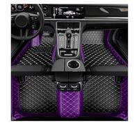 Car Mat For Nissan For MARCH 2010-2018 Car Floor Mat Interior Accessories Artificial Leather Carpet Floor Mats(Purple Black)