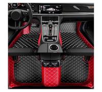 Car Mat For Nissan For MARCH 2010-2018 Car Floor Mat Interior Accessories Artificial Leather Carpet Floor Mats(Red Black)
