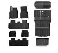 Car Mat For Tesla For Model Y 2025 2026 For Juniper TPE Floor Mats Cargo Liner Trunk Mat Backrest Car(Type 2 9pcs)