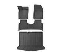 Car Mat For VW ID.3 ID3 Car Floor Mats Cargo Liner Trunk Pad TPE 3D Foot Mat Odorless Tray Set Black(ID3 FM LHD 4P)