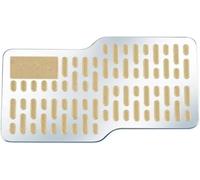 Car Mat Heel Pad for Bentley Continental GT Speed PHEV 2025 | Car Floor Mat Repair Plate Stainless Steel Anti Wear Foot Pedal Patch Universal Driver Side Footrest Protector Pad