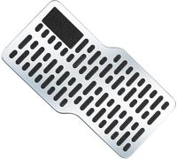 Car Mat Heel Pad for Bentley Continental GT Speed PHEV 2025 | Car Floor Mat Repair Plate Stainless Steel Anti Wear Foot Pedal Patch Universal Driver Side Footrest Protector Pad