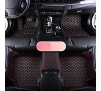 Car Mat Leather Car Floor Mat For BMW X4 F26 2014 2015 2016 2017 Waterproof interior Accessories Car Carpet(Black Red 4pcs)