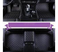 Car Mat Leather Car Floor Mat For CRV 2007 2008 2009 2010 2011 Waterproof interior Accessories Car Floor Protectors(Black purple)