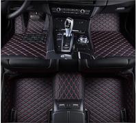 Car Mat Set Custom Car Floor Mats For City 2002-2023 Auto Carpets Foot Coche Accessorie Car Floor Mats(Black Red 4pcs,2002-2007 4th)