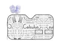 Car Math Geometry G alculus Print Windshield Sunshade,Foldable Reflective Uv Heat Shield,Universal Fit,Keeps Interior Cool