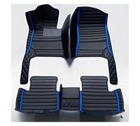 Car Mats Artificial Leather Full Coverage Car Floor Mat For Chevy For Captiva 2012-2017 Car Interior Accessories Carpet Mats(Black BLUE)