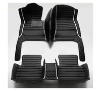 Car Mats Artificial Leather Full Coverage Car Floor Mat For Chevy For Captiva 2012-2017 Car Interior Accessories Carpet Mats(Black white)