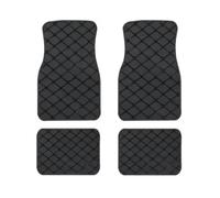 Car Mats Carpet 4PCS Universal Waterproof Auto Foot Pad Protector Carpet Front And Rear Mats Set Auto Accessories Car Floor Mats(Black)