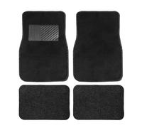 Car Mats Carpet Floor Mat Front Rear Automotive Carpet Floor Mats Universal For Suvs Sedans Vans(Black)
