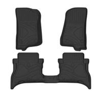 Car Mats Carpet For JEEP For Wrangler For Rubicon 4xe LHD Floor Mats Waterproof Floor Mat Front Rear Row Carpets Set Floor Pads(BLACK 2)