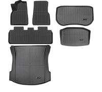 Car Mats Carpet For Tesla For Model 3 LHD Mat Car Floor Mats Auto Floor Black Carpets NonSlip All Weather Waterproof Floor Mat(Black 3)