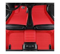 Car Mats Carpet Set Custom Stripe Leather Car Floor Mats For R 2021-2023 Interior Accessories Carpet Tapis Pied(Red 5 Seat)