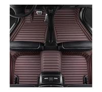 Car Mats Carpet Set Custom Stripe Leather Car Floor Mats For R 2021-2023 Interior Accessories Carpet Tapis Pied(Coffee 5 Seat)