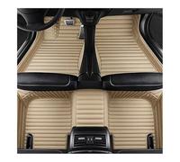 Car Mats Carpet Set Custom Stripe Leather Car Floor Mats For R 2021-2023 Interior Accessories Carpet Tapis Pied(Beige 5 Seat)