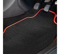 Car Mats Compatible Honda Civic (2013-2015) [1.6 Diesel] Red Trim Carpet Tailored Fit Car Floor Mats Set Accessory Custom Fit Water-Resistant Anti Slip Backing All Weather Full Coverage Clips