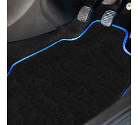 Car Mats Compatible Mercedes B-Class (2005-2012) [W245] Blue Trim Carpet Tailored Fit Car Floor Mats Set Accessory Custom Fit Water-Resistant Anti Slip Backing All Weather Full Coverage Clips