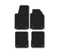 Car Mats Compatible With Audi A2 (1996-2006) Grey Trim Carpet Tailored Fit Car Floor Mats Set Accessory Custom Fit Water-Resistant Anti Slip Backing All Weather Full Coverage Hand-Finished With Clips