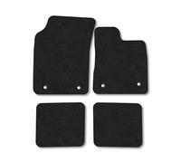 Car Mats Compatible With Chrysler Ypsilon (2011-2015) Black Carpet Tailored Fit Car Floor Mats Set Accessory Custom Fit Water-Resistant Anti Slip Backing All Weather Full Coverage With Clips